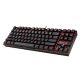 Redragon Kumara 2 Red LED Backlight Brown Mechanical Gaming Billentyűzet Black HU