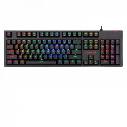 Redragon Amsa-Pro Mechanical Gaming RGB Wired Billentyűzet with Ultra-Fast V-Optical Blue Switches Black HU