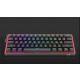 Redragon Fizz Pro black, wired&2.4G&BT Mechanical Billentyűzet, RGB, brown switch Black HU