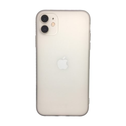 Basic ultra vékony, 1 mm vastag, puha tok, fehér,  iPhone 11 Pro Max