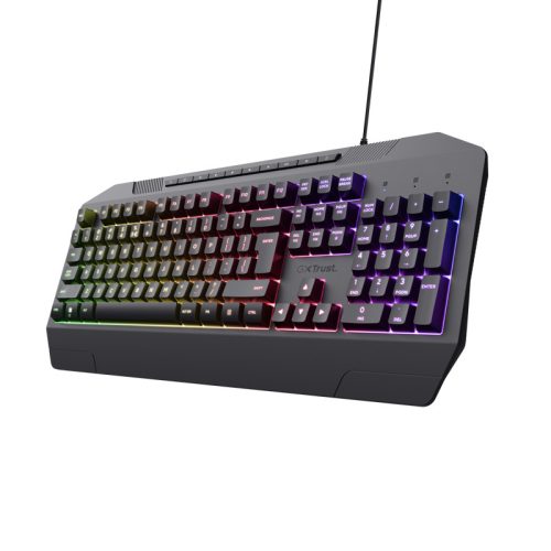 Trust Gaming GXT 836 Evocx Megvilágított billentyűzet - Fekete (25348)