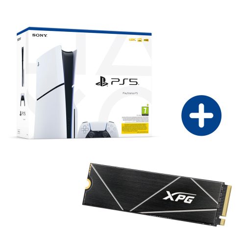 PlayStation 5 (Slim) PS5 1 TB LEMEZES + Adata XPG Gammix S60 Blade 1 TB M.2 NVMe SSD Hűtőbordával