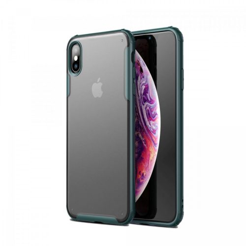 DFEND ütésálló, kemény tok, zöld, ajándék díszdobozban! iPhone 11