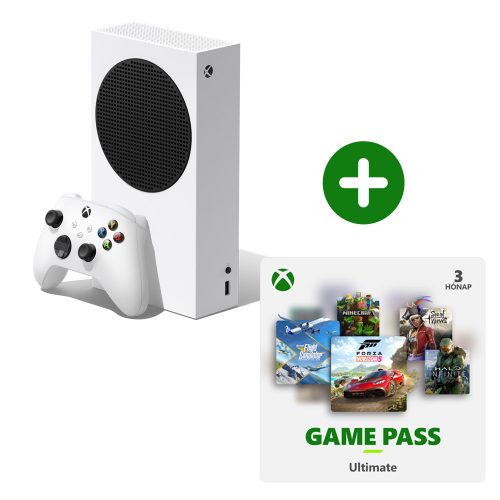 Xbox Series S 512 GB + 3 hónapos Game Pass Ultimate előfizetés (RRS-00153)