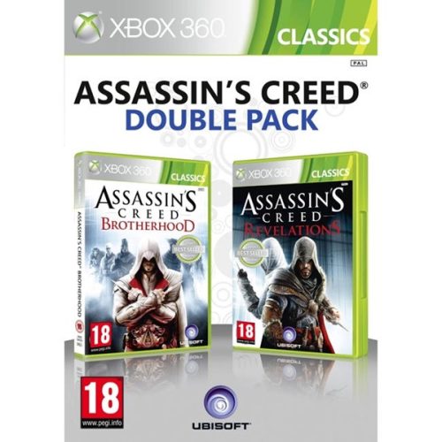 Assassins Creed Brotherhood + Revelations Xbox 360 (használt, karcmentes)