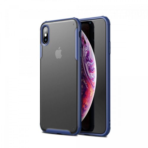 DFEND ütésálló, kemény tok, kék, ajándék díszdobozban! iPhone 11