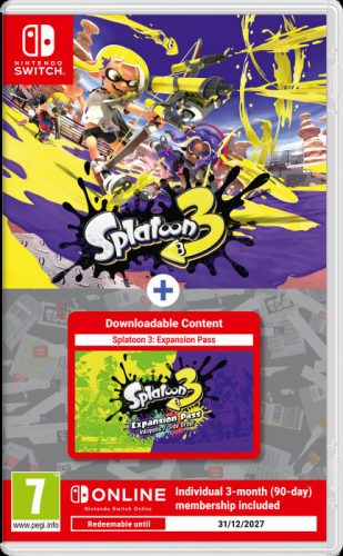 Splatoon 3 Switch + Season Pass + 3 havi NSO