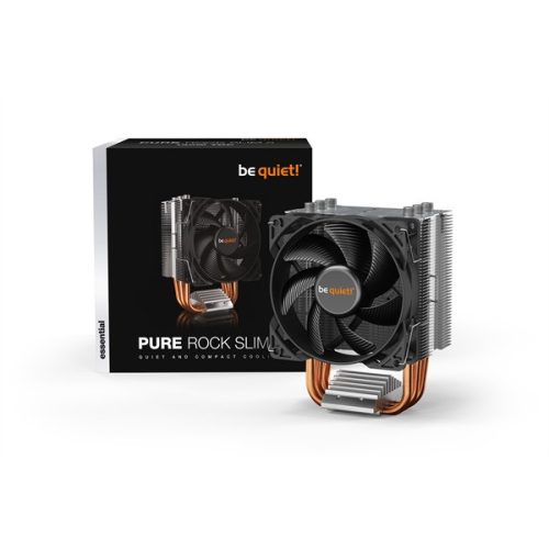 Be Quiet! CPU Cooler - PURE ROCK SLIM 2 (AMD: AM4/AM5; Intel: 1700/1200/1150/1151/1155) hűtő