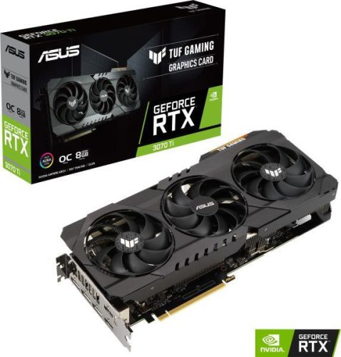 ASUS RTX 3070 Ti 8GB GDDR6X TUF GAMING OC (használt, tesztelt, 6 hó jótállás)