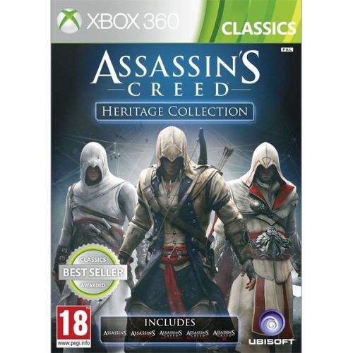 Assassins Creed Heritage Collection (AC1, AC2, Brotherhood, AC3) Xbox 360 (használt karcmentes)