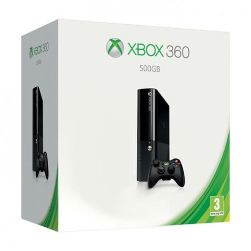 Xbox 360 E 500 GB gépcsomag (használt, 6 hónap jótállás)