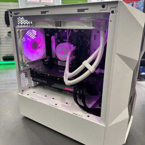 "COOLER MASTER WHITE LIQUID 3070" gamer PC konfiguráció, I5 12400F | RTX 3070 GDDR6X OC | 16 GB RAM | 512 GB SSD