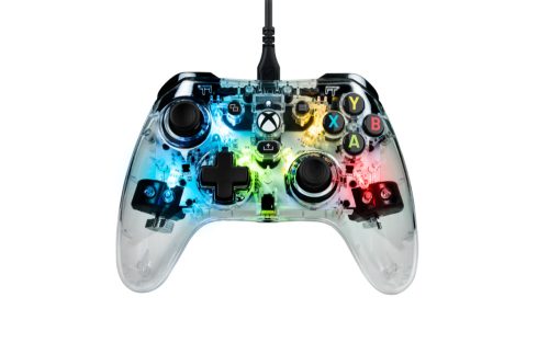 NACON XBOX Controller EVOL-X PRO vezetékes kontroller XBOX SERIES X|S, XBOX ONE, PC KOMPATIBILIS (ÁTLÁTSZÓ, RGB)