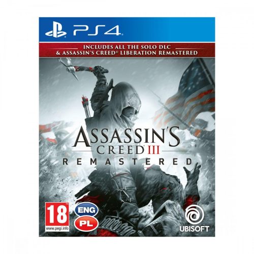 Assassins Creed III (3) Remastered  PS4 (használt, karcmentes)