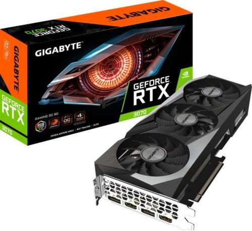 GIGABYTE RTX 3070 8GB GDDR6 GAMING OC  (használt, tesztelt, 6 hó jótállás)