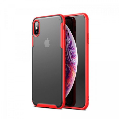 DFEND ütésálló, kemény tok, piros, ajándék díszdobozban! iPhone 11 Pro