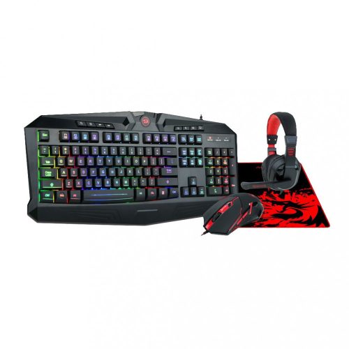 Redragon S101-BA-2 4 in 1 Gaming Combo Fekete/Piros