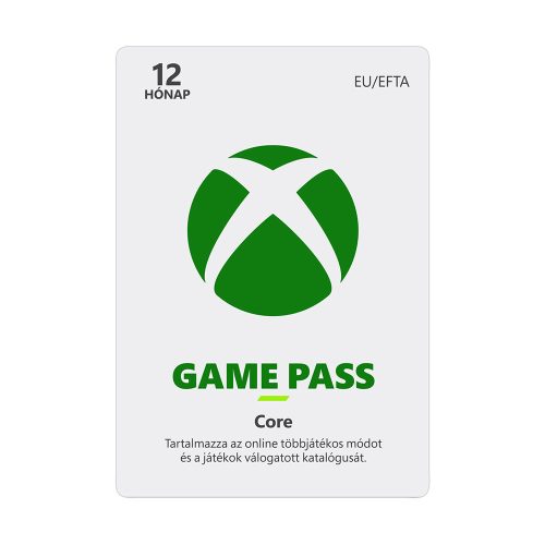 12 hónapos Xbox Game Pass Core előfizetés (Kézzel fogható kártya) S5T-00023D