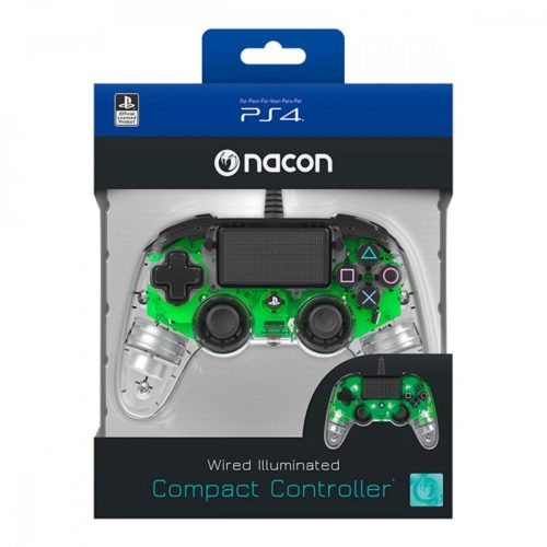 Nacon Wired Compact Controller halványzöld PS4/PC (használt, 1 hónap jótállás)