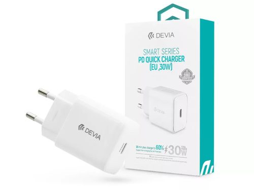 DEVIA HÁLÓZATI TÖLTŐ ADAPTER TYPE-C BEMENETTEL - 30W